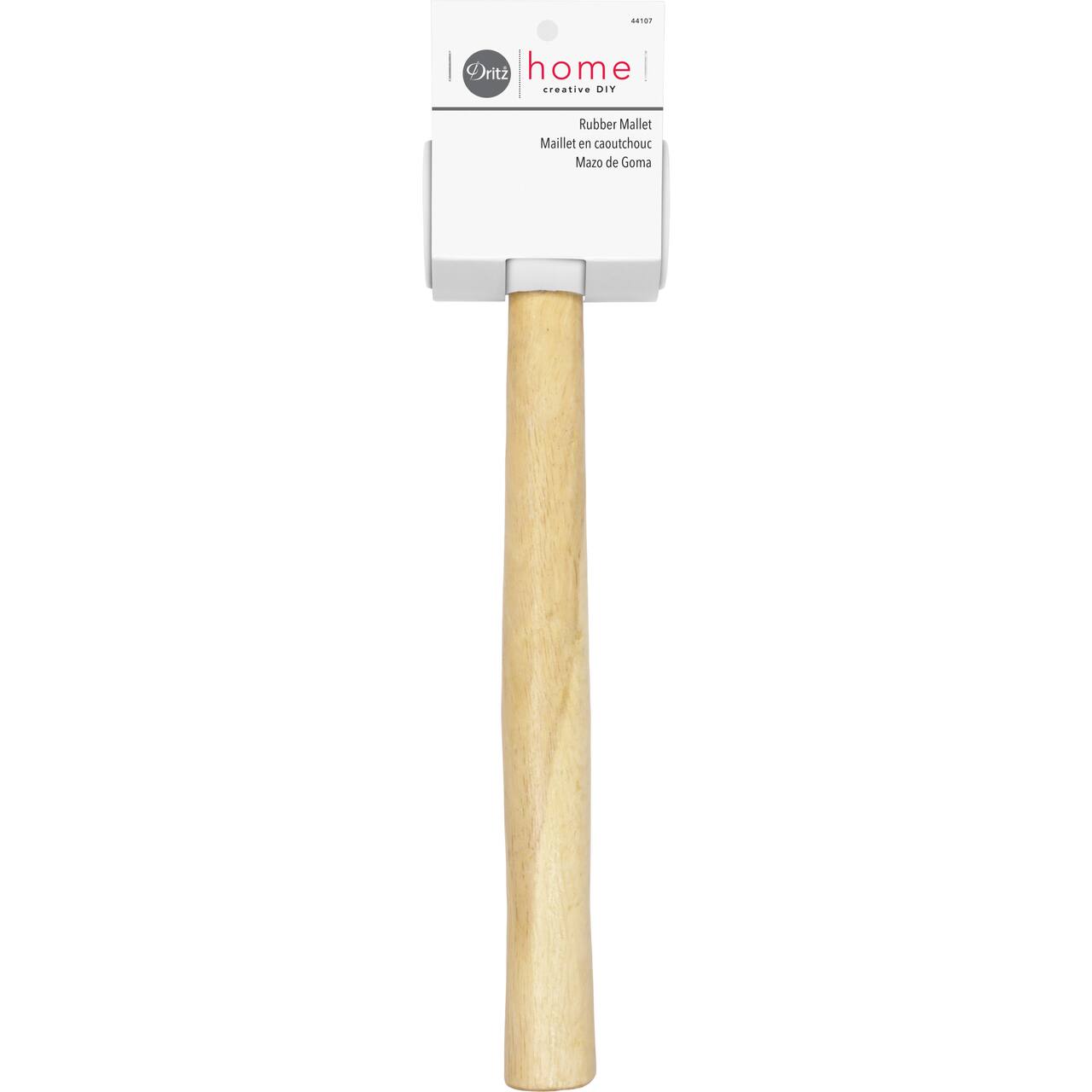 Dritz® Home Rubber Mallet with Brown Wooden Handle
